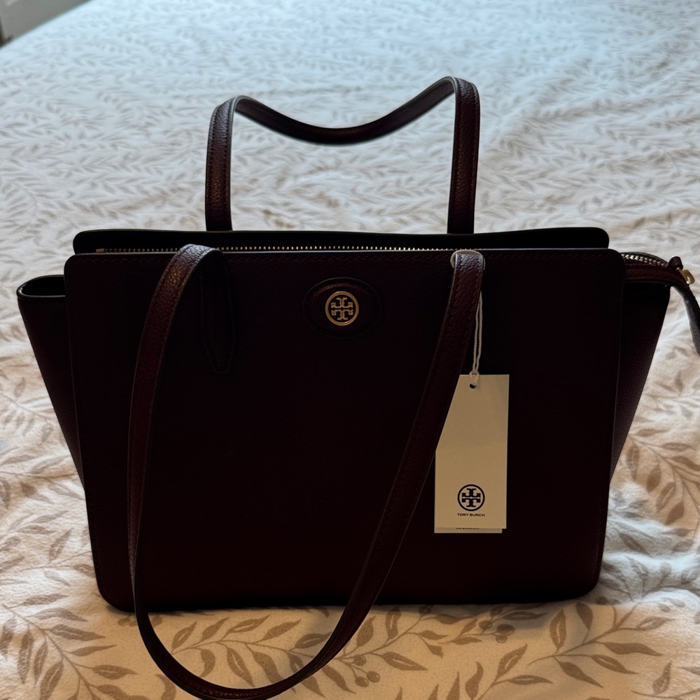 Tory Burch burgundy Tote Bag